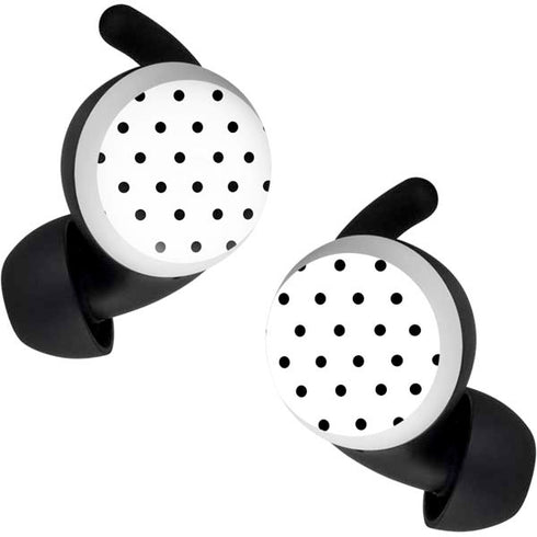 White and Black Polka Dots Google Pixel Buds Skin